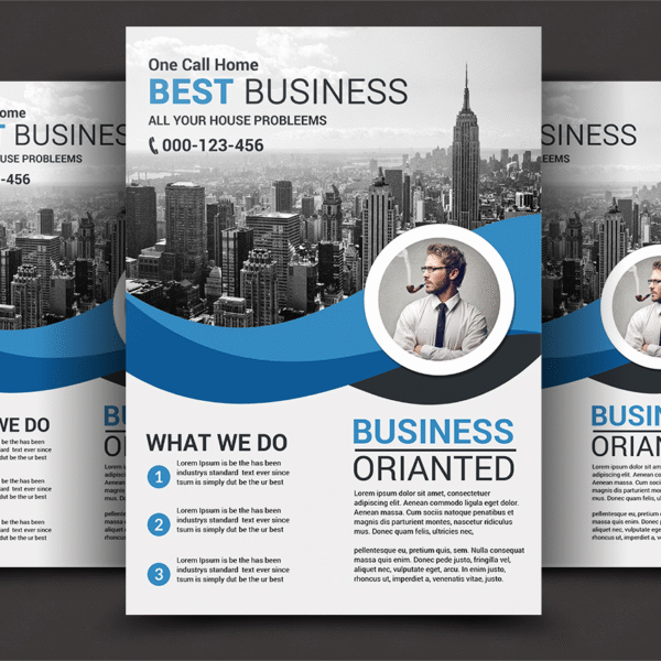 Multipurpose Business 4 Flyer Template Bundle – PSD